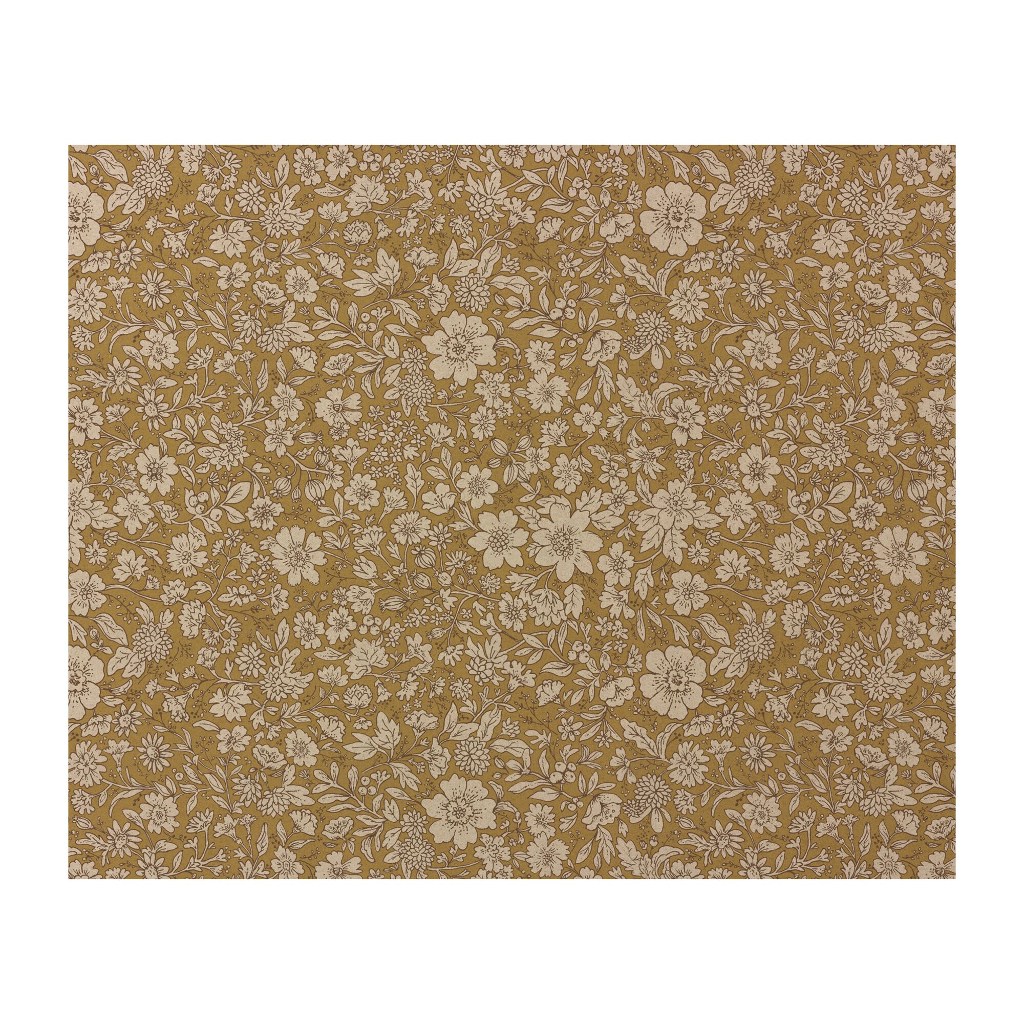Maileg Geschenkpapier „Blossom Ocker“, 10m x 55cm