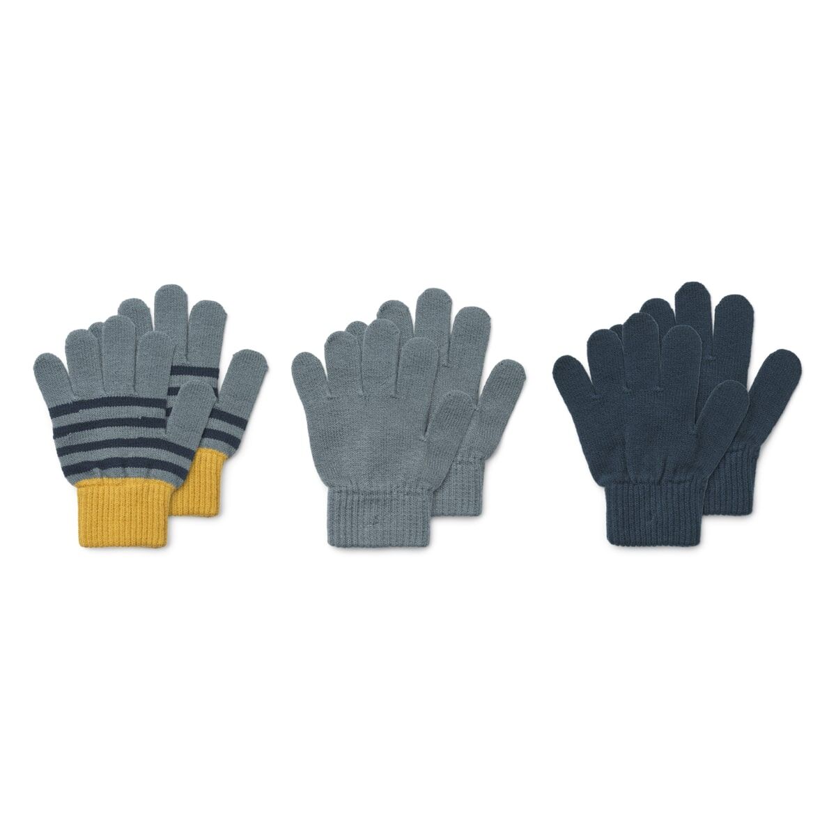 DELISTED Liewood Fingerhandschuhe Gamma „Lemon flake multi mix“, 3er-Set – Bild 2