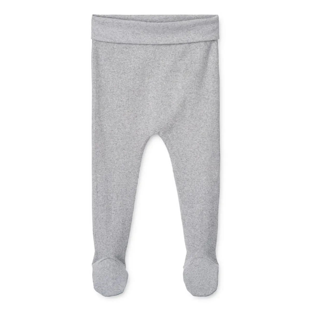 Liewood Baby-Leggings Facu „Light grey melange“, gerippt