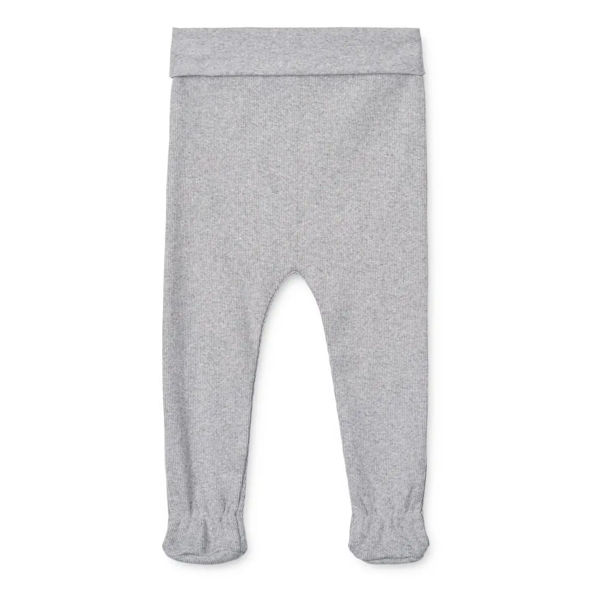 Liewood Baby-Leggings Facu „Light grey melange“, gerippt