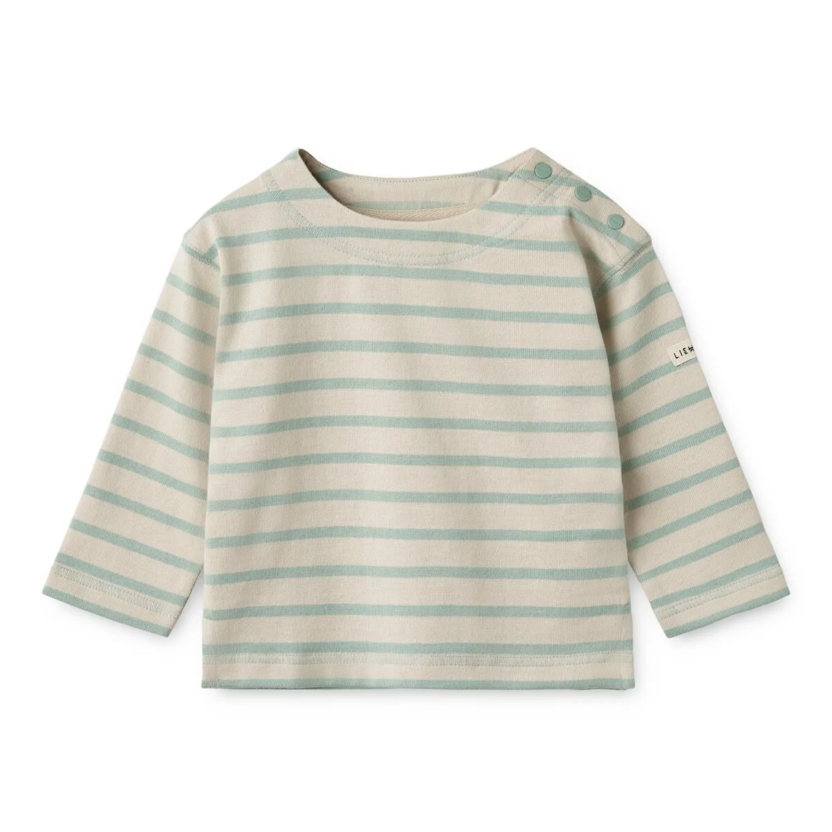 Liewood Baby-Sweatshirt Farah „Ice blue / Sandy“, Gr. 68-92