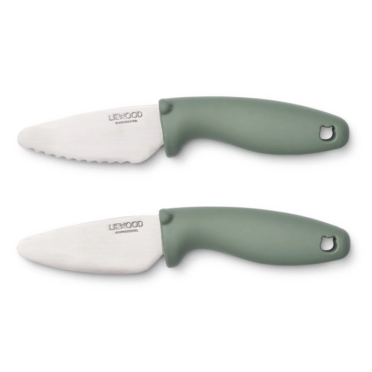 Liewood Kindermesser-Set Perry „Faune green“, 2-teilig