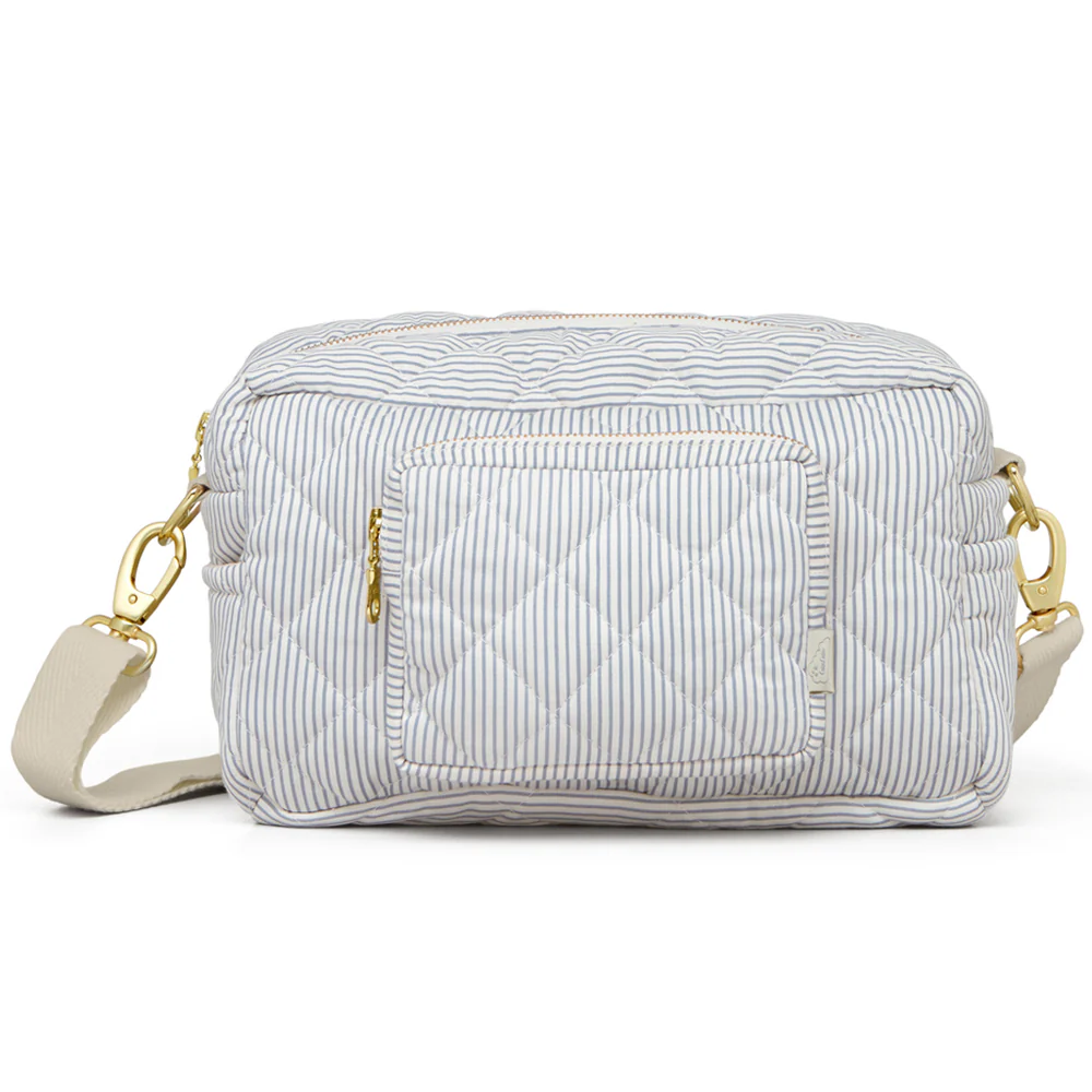 Cam Cam Wickeltasche „Classic Stripes Blue“, OCS, klein, 26x17x12cm