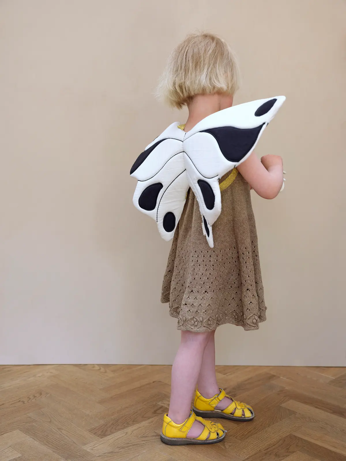 Fabelab Kinderkostüm Schmetterlings-Flügel „natur“