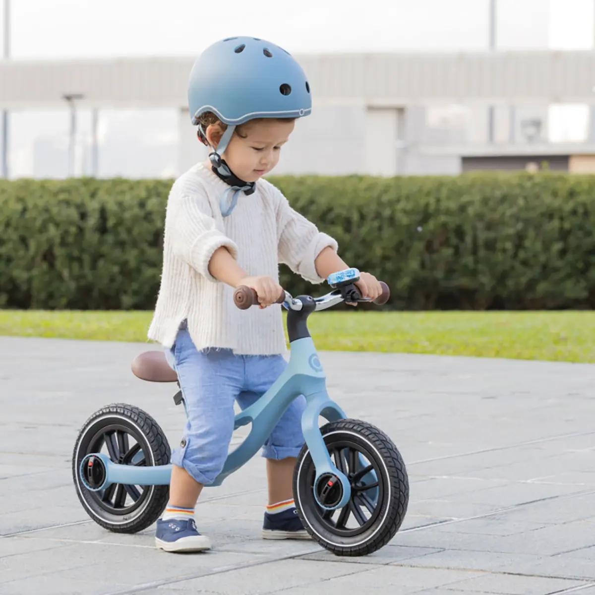 Globber Laufrad Go Bike Elite Air – pastellblau, Laufrad, 3-6 Jahre