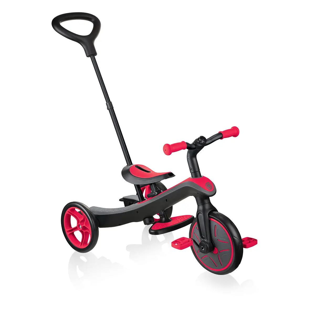 Globber Trike Explorer 4-in-1 – Rot, 10M-5J, mitwachsendes Dreirad