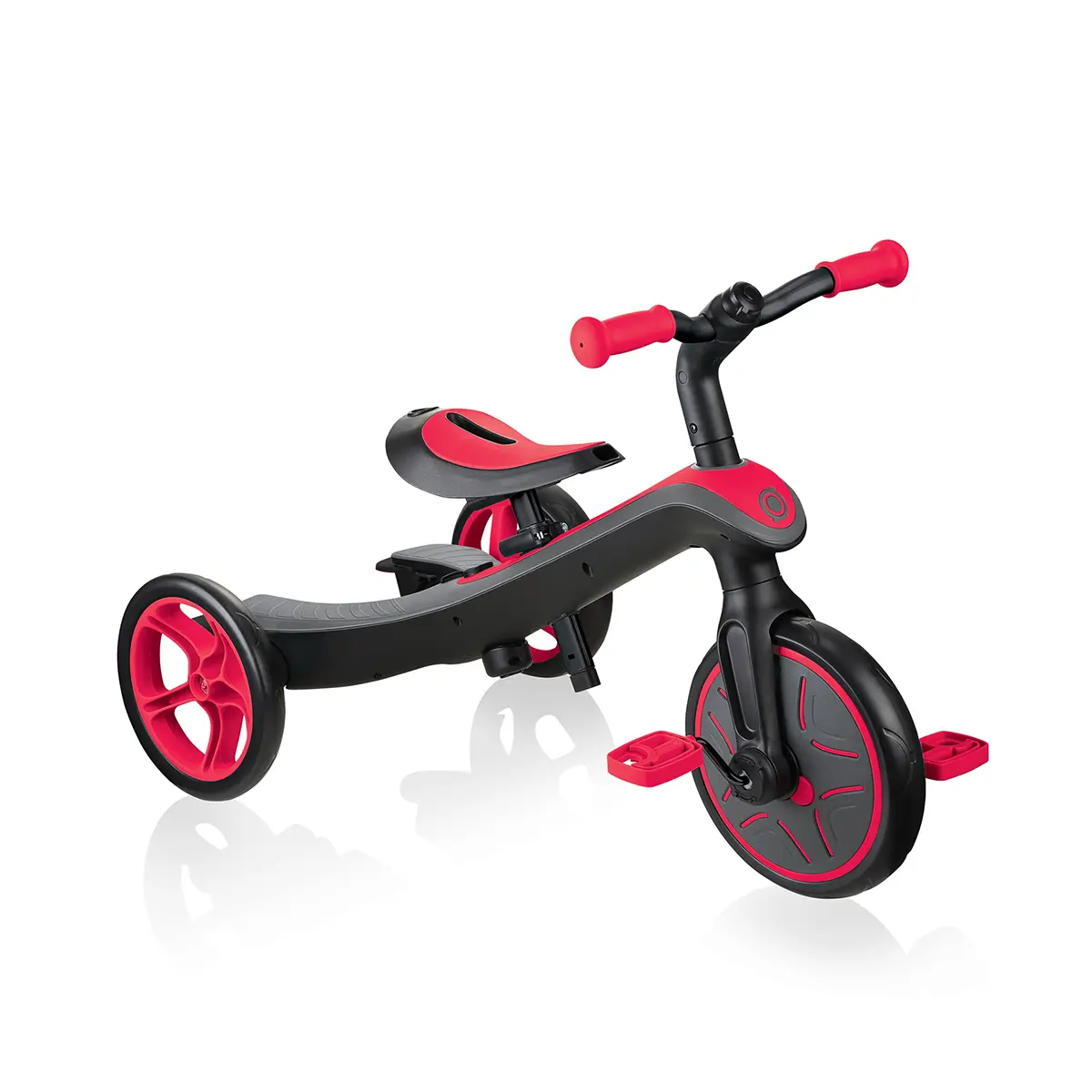 Globber Trike Explorer 4-in-1 – Rot, 10M-5J, mitwachsendes Dreirad