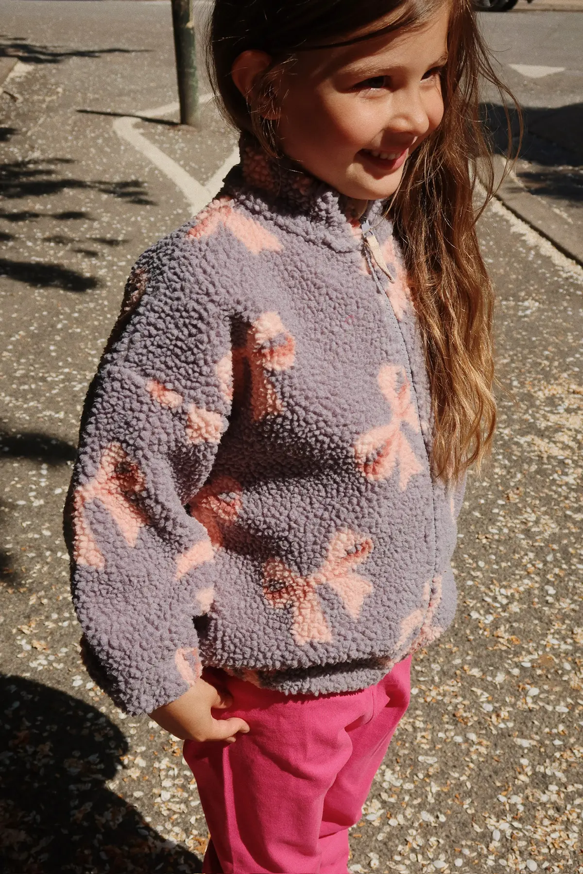 Konges Sløjd Fleece Jacke Judy „Bella Blue Bow“