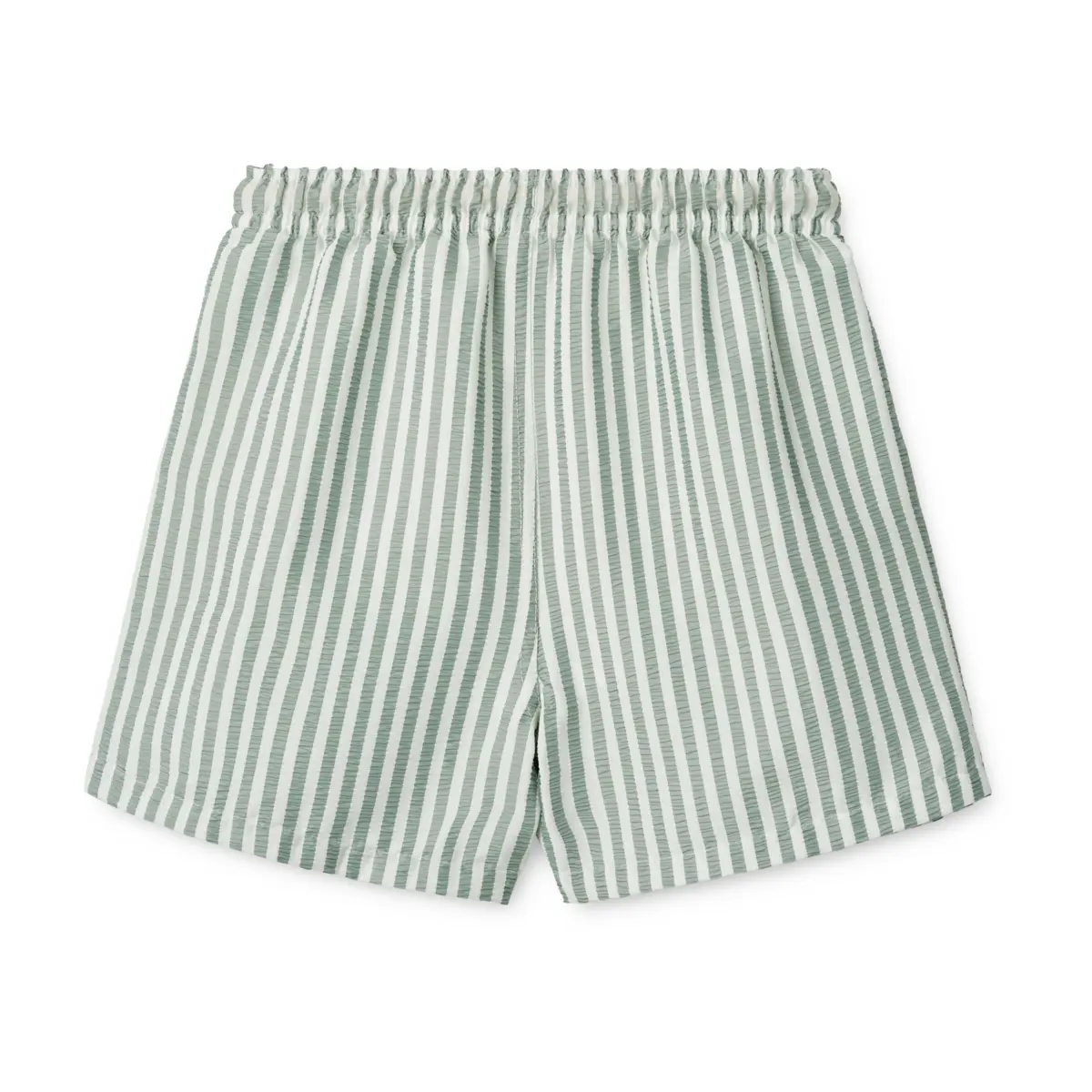Liewood Duke Kinder-Badeshorts „Stripe Peppermint / Crisp white“