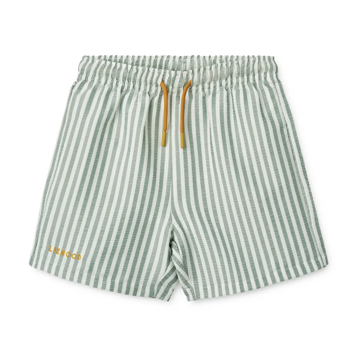 Liewood Duke Kinder-Badeshorts „Stripe Peppermint / Crisp white“