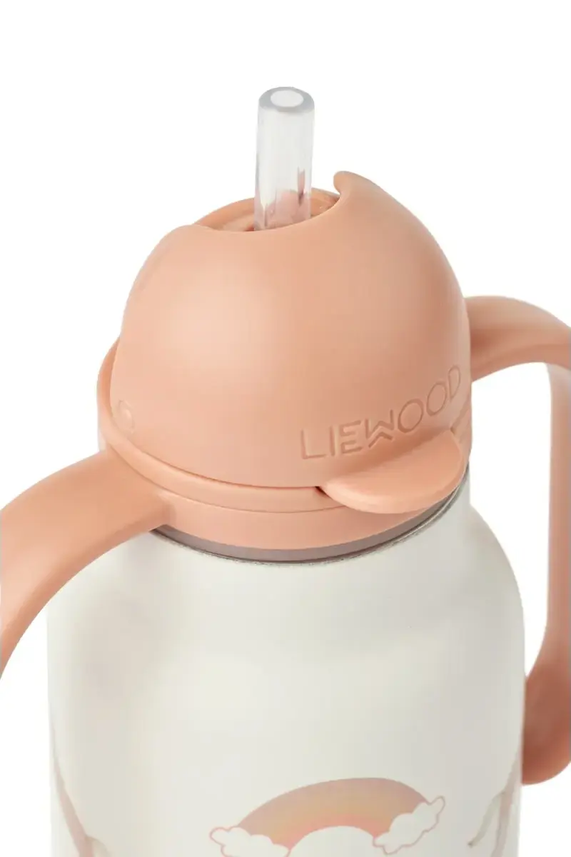 Liewood Edelstahl Trinkflasche Kimmie „Dream / Ecru“ mit Griffen