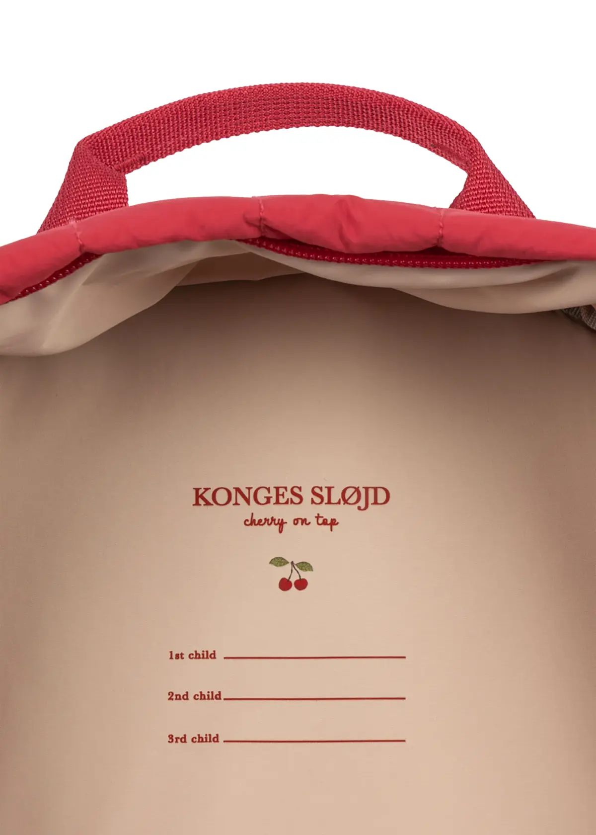 Konges Sløjd Glitzer-Kinderrucksack Juno „Raspberry Wine“