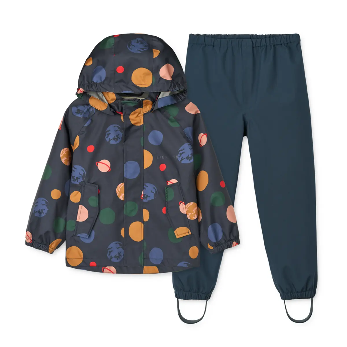 Liewood Softshell Regenbekleidungs-Set Pedia „Universe / Classic navy“
