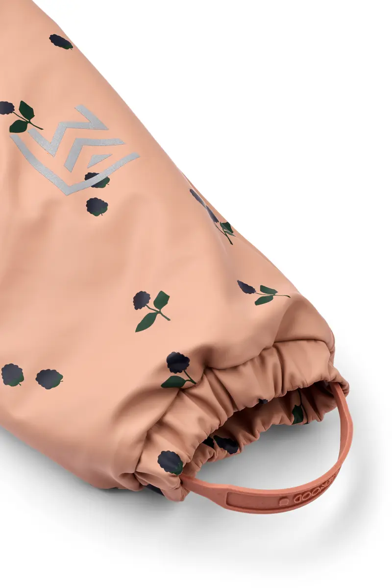 Liewood PU Regenanzug Maddy „Berry / Pale tuscany / Embroidery“ Matschanzug mit Kapuze