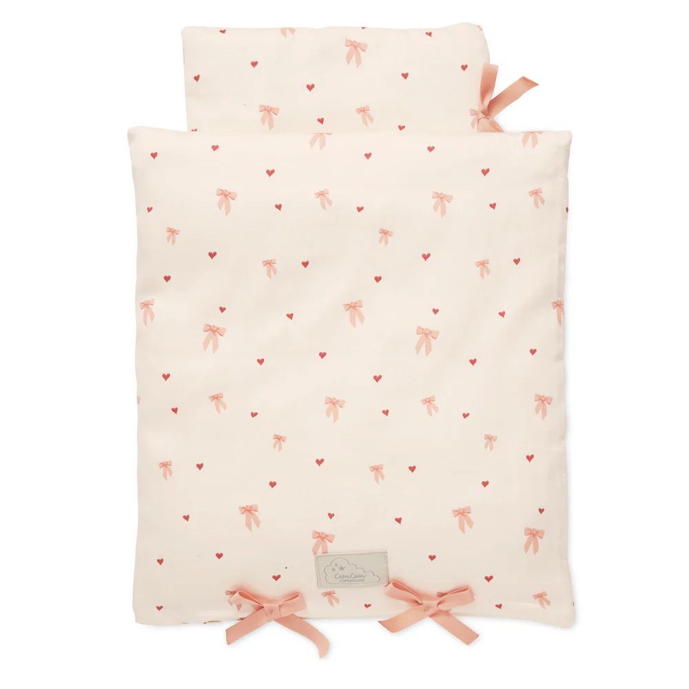 Cam Cam Puppenbettwäsche „Bows“, GOTS