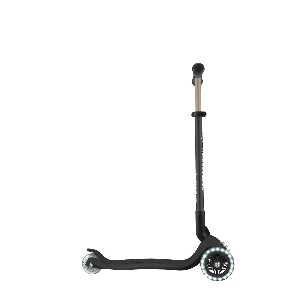 Globber 3-in-1 Roller Go-Up Deluxe Lights 360 Grad mit Leuchtrollen – Schwarz, Hinterradlenkung, 15M-9J