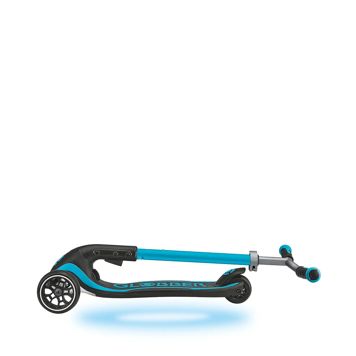 Globber Roller Ultimum Lights mit Leuchtmodul – Blau, 12 Licht-Programme, 5-99 Jahre, bis 100kg