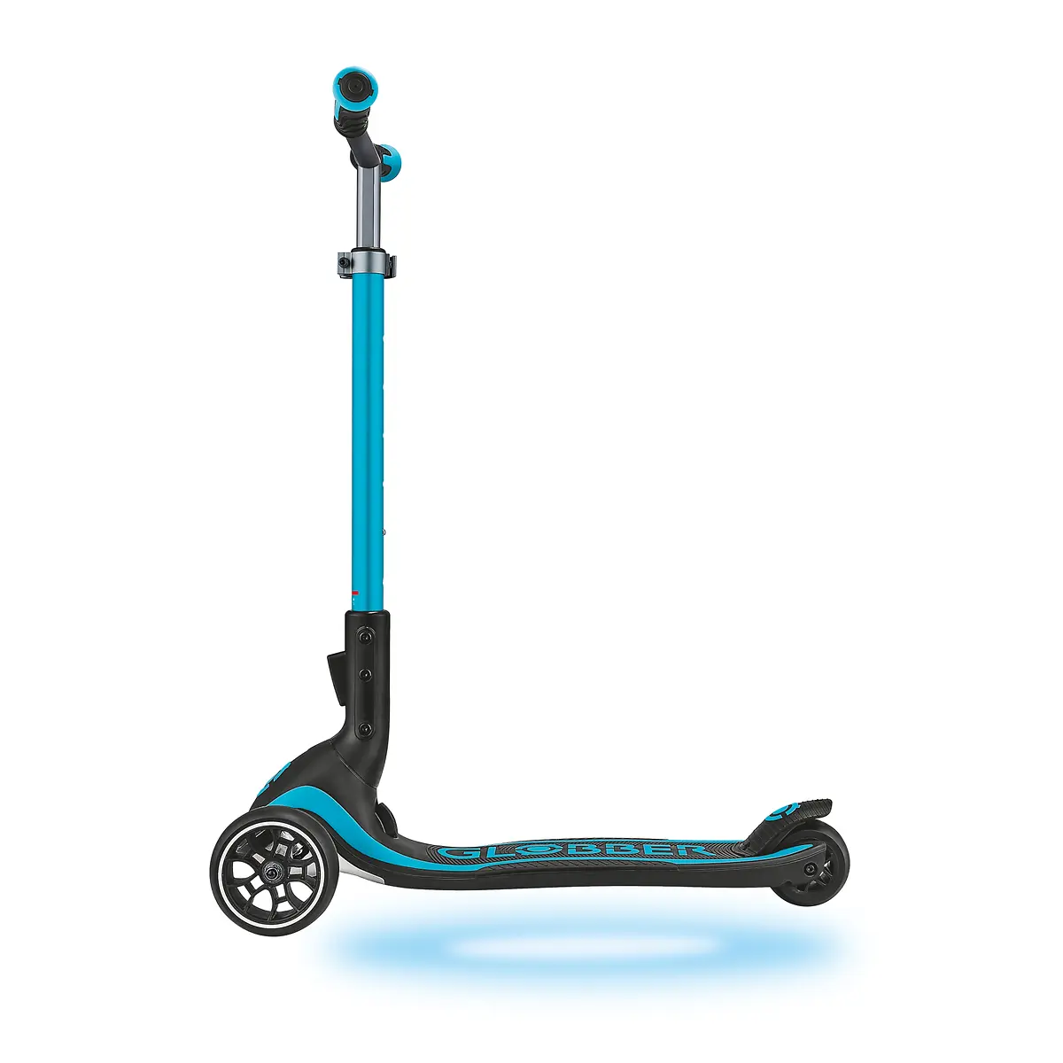 Globber Roller Ultimum Lights mit Leuchtmodul – Blau, 12 Licht-Programme, 5-99 Jahre, bis 100kg