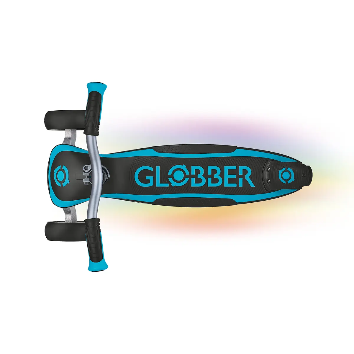 Globber Roller Ultimum Lights mit Leuchtmodul – Blau, 12 Licht-Programme, 5-99 Jahre, bis 100kg