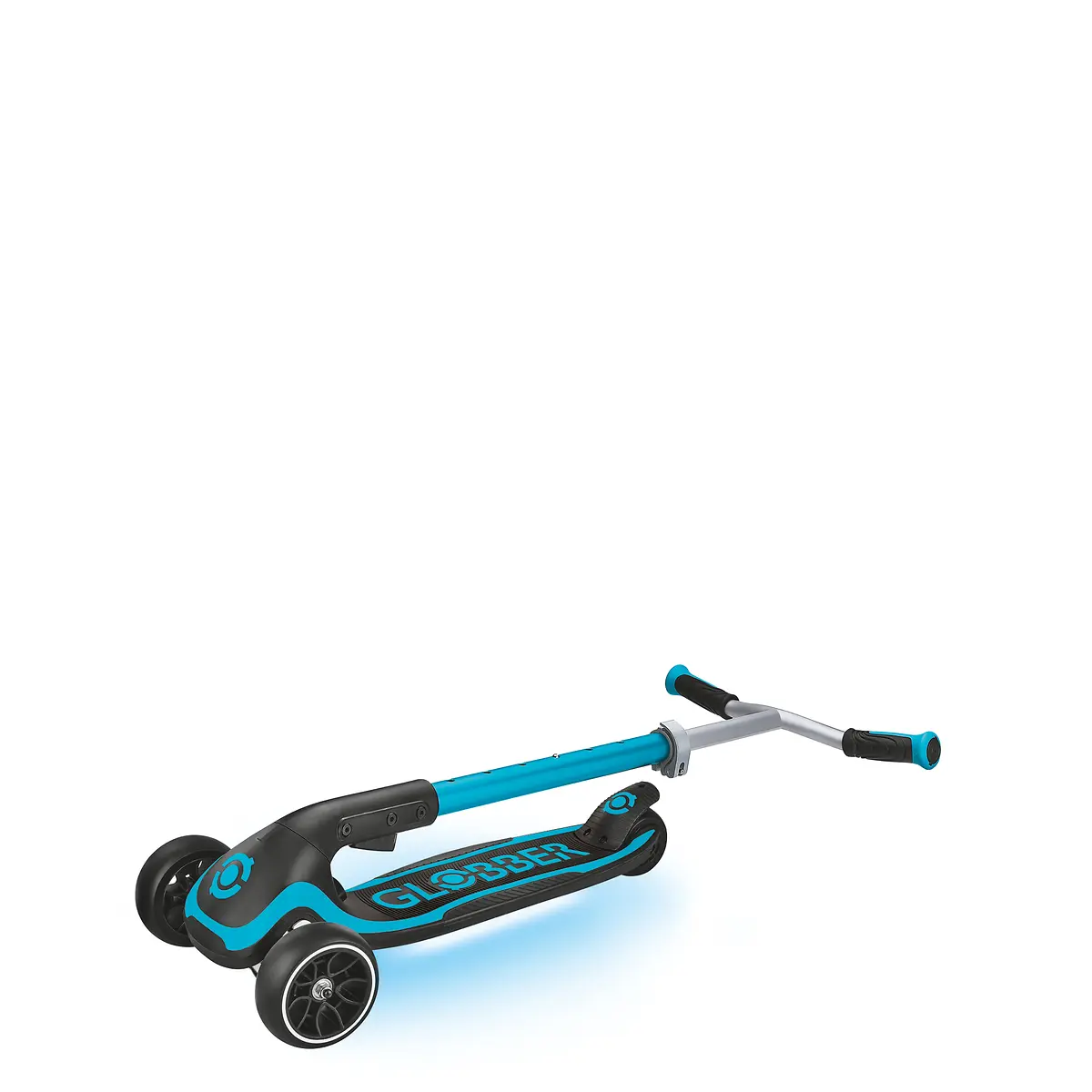 Globber Roller Ultimum Lights mit Leuchtmodul – Blau, 12 Licht-Programme, 5-99 Jahre, bis 100kg