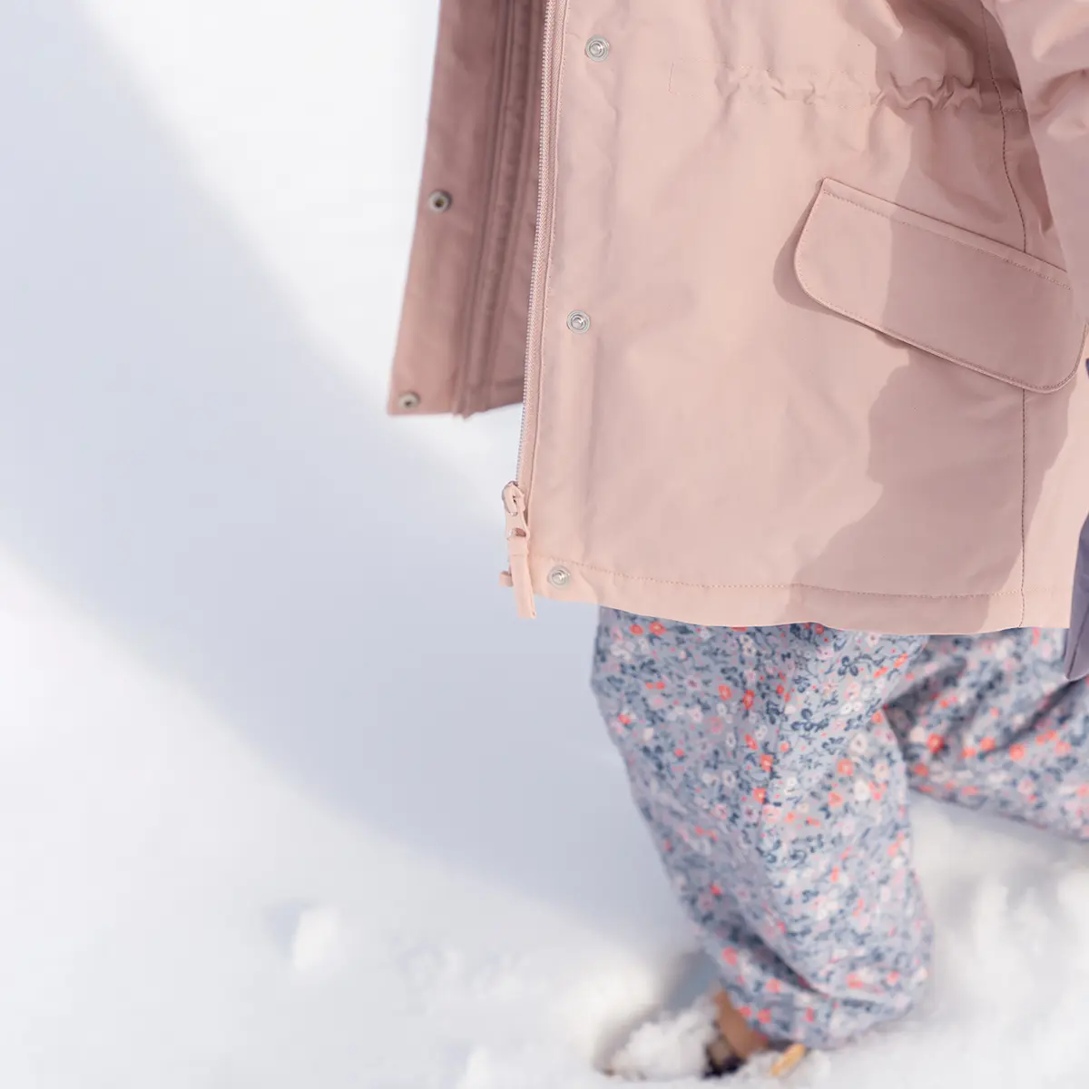 Wheat Winterjacke Mathilde „Rose Powder“, A-förmig