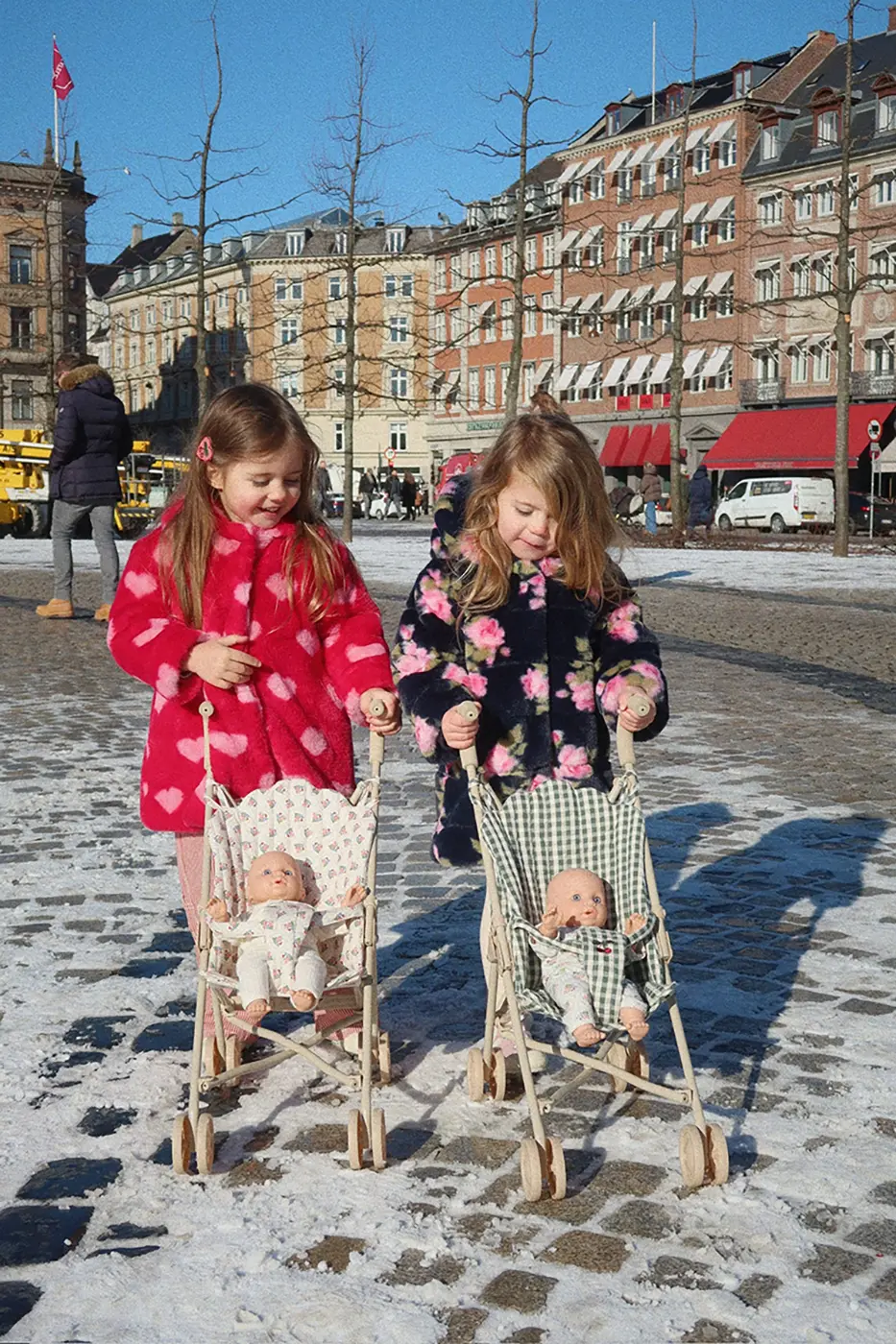 Konges Sløjd Puppen-Buggy „Smoke Pine Check“