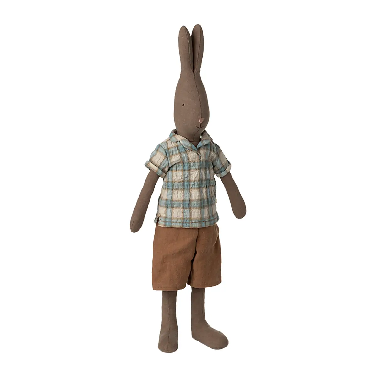 Maileg Kaninchen, schokobraun, mit Hemd und Hose, Gr. 3 - 49cm