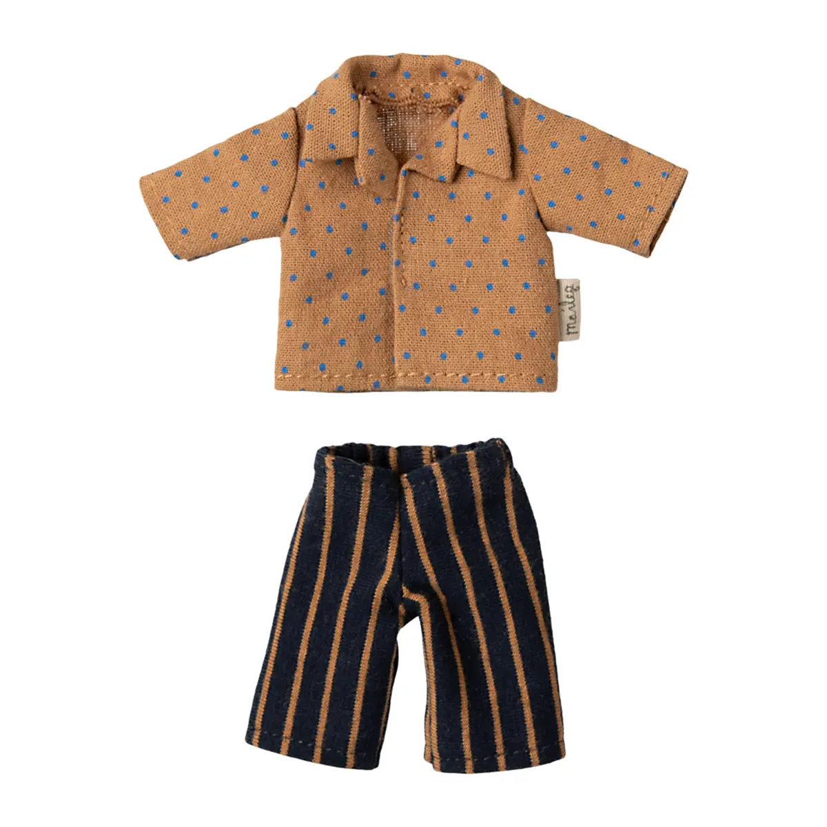 Maileg Puppenkleidungs-Set Hemd und gestreifte Hose für Papa Maus