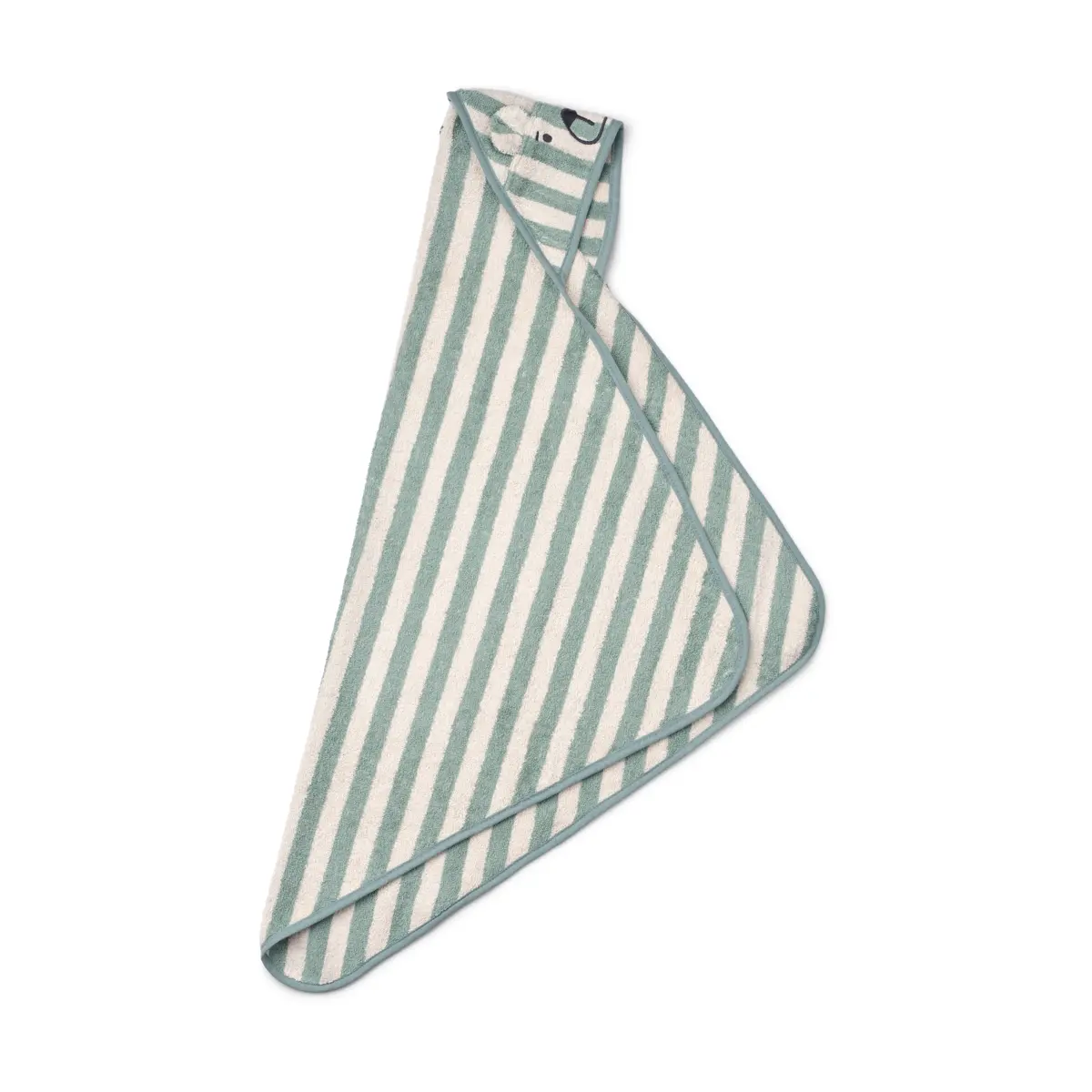Liewood Kapuzenhandtuch Albert „Peppermint / Creme de la creme“