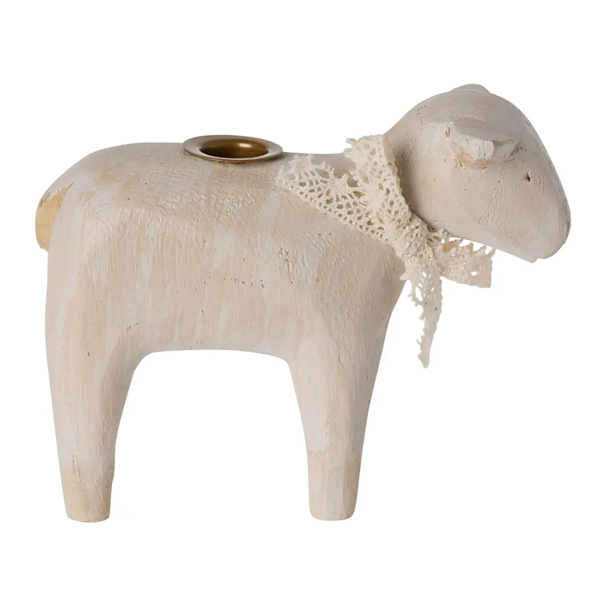 Maileg Kerzenhalter Lamm „Off-White“ aus Holz