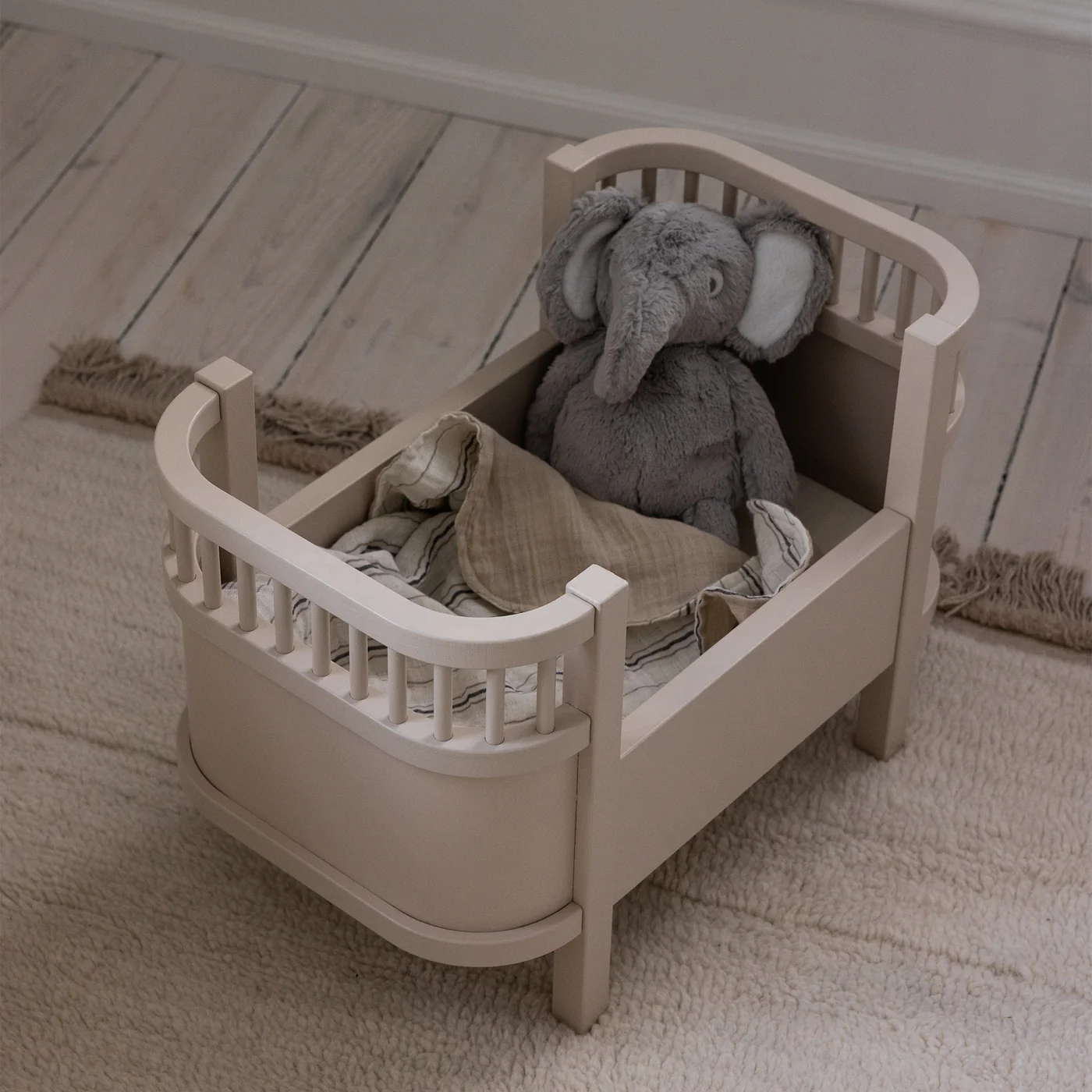 Sebra Puppenbett „Birchbark Rose“ inkl. Matratze, FSC®