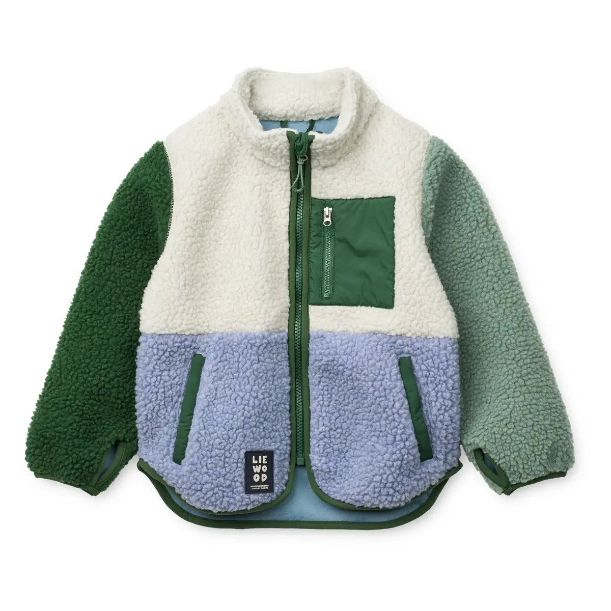 Liewood Nolan Sherpa Jacke für Kinder „Dusty lavender multi mix“