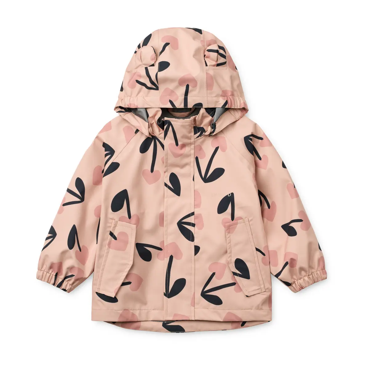 Liewood Softshell Regenbekleidungs-Set Manu „Mega cherry heart/ Rosey mix“