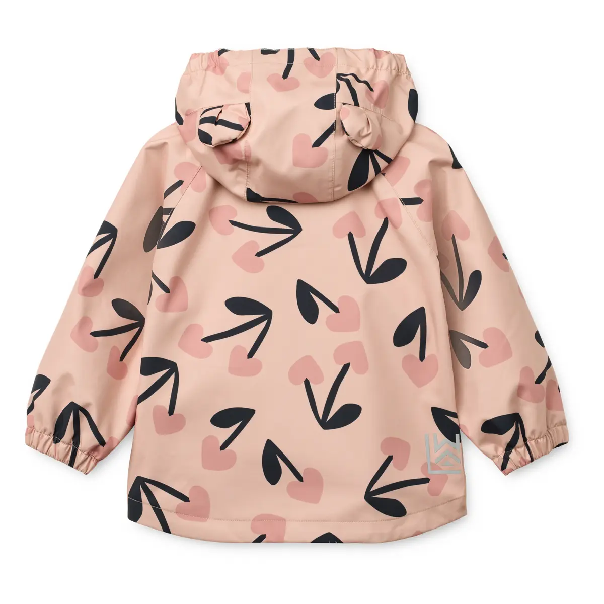 Liewood Softshell Regenbekleidungs-Set Manu „Mega cherry heart/ Rosey mix“
