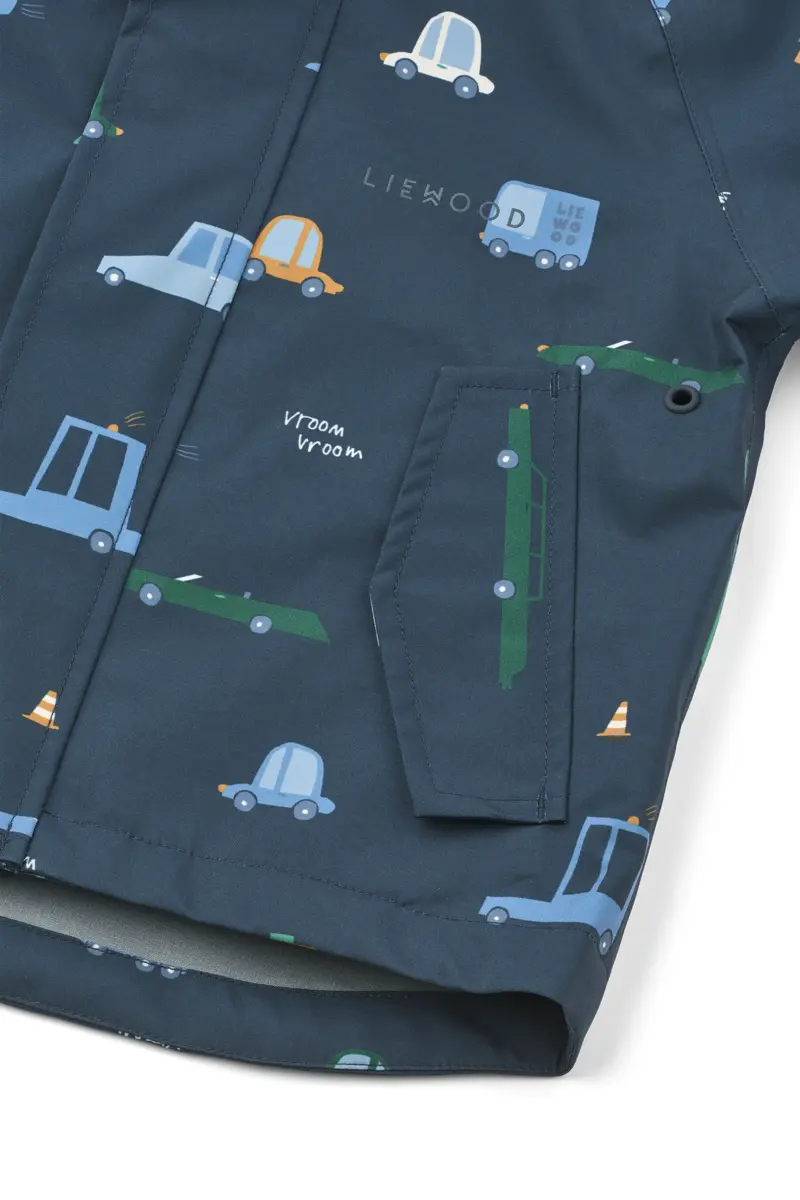 Liewood Softshell Regenbekleidungs-Set Manu „Cars / Classic navy“