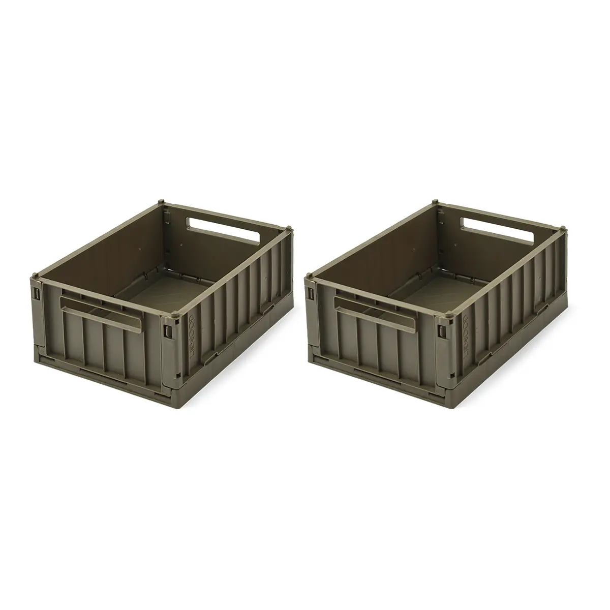 Liewood Aufbewahrungsbox Weston „Army brown“, Größe S, 2er-Set 1