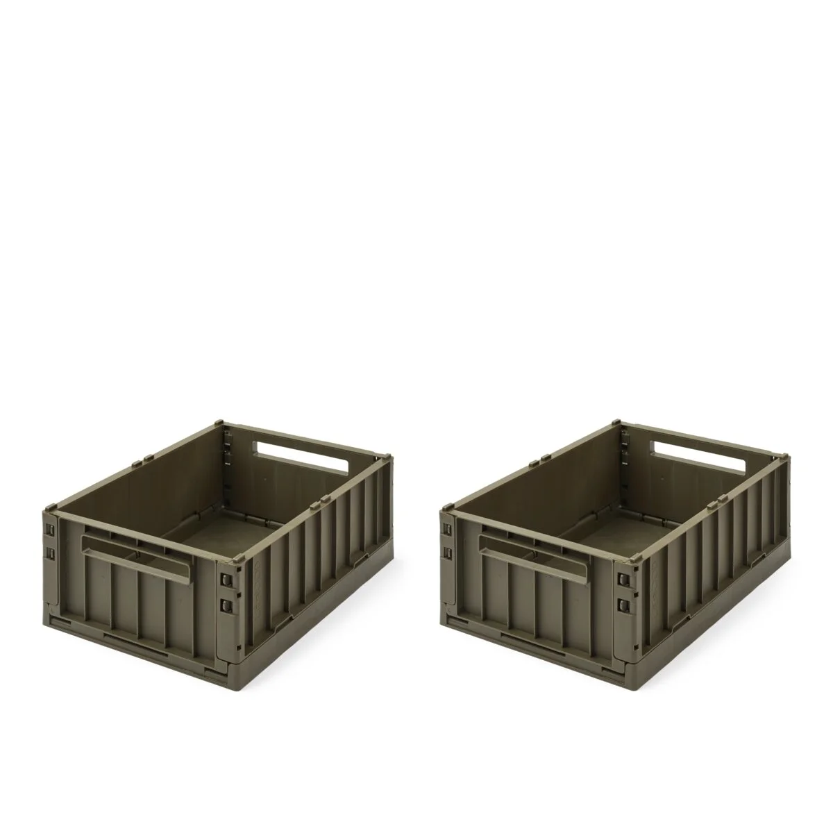 Liewood Aufbewahrungsbox Weston „Army brown“, Größe M, 2er-Set, 36x25x14cm