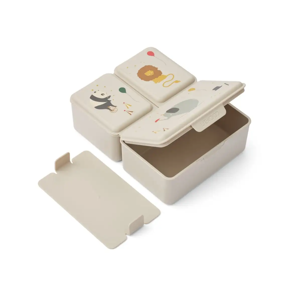Liewood Lunchbox Driss „Circus / Sandy“, 19x15x7cm