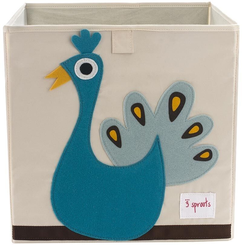 3 sprouts Aufbewahrungsbox Pfau, 33cm
