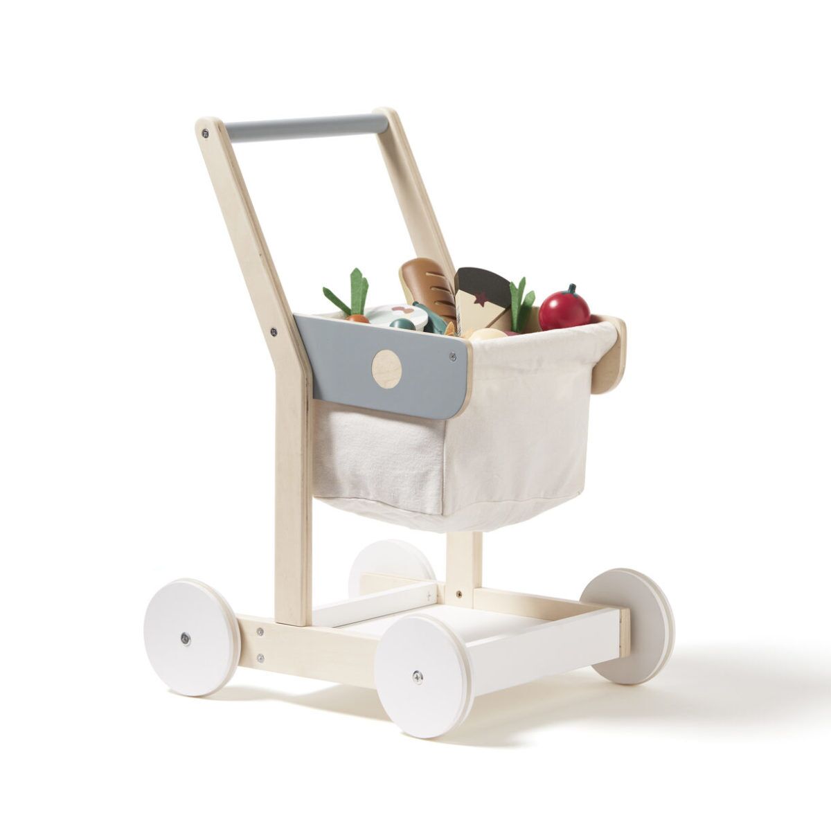 Kids Concept Einkaufswagen mit Inhalt