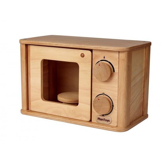 PlanToys Mikrowelle aus Öko-Holz, (B)32cm