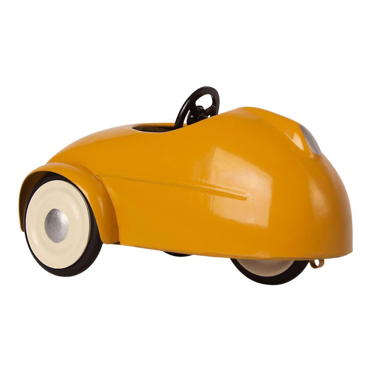 DELISTED Maileg Oldtimer-Set mit Little Brother Maus und Holzgarage, gelb – Bild 3