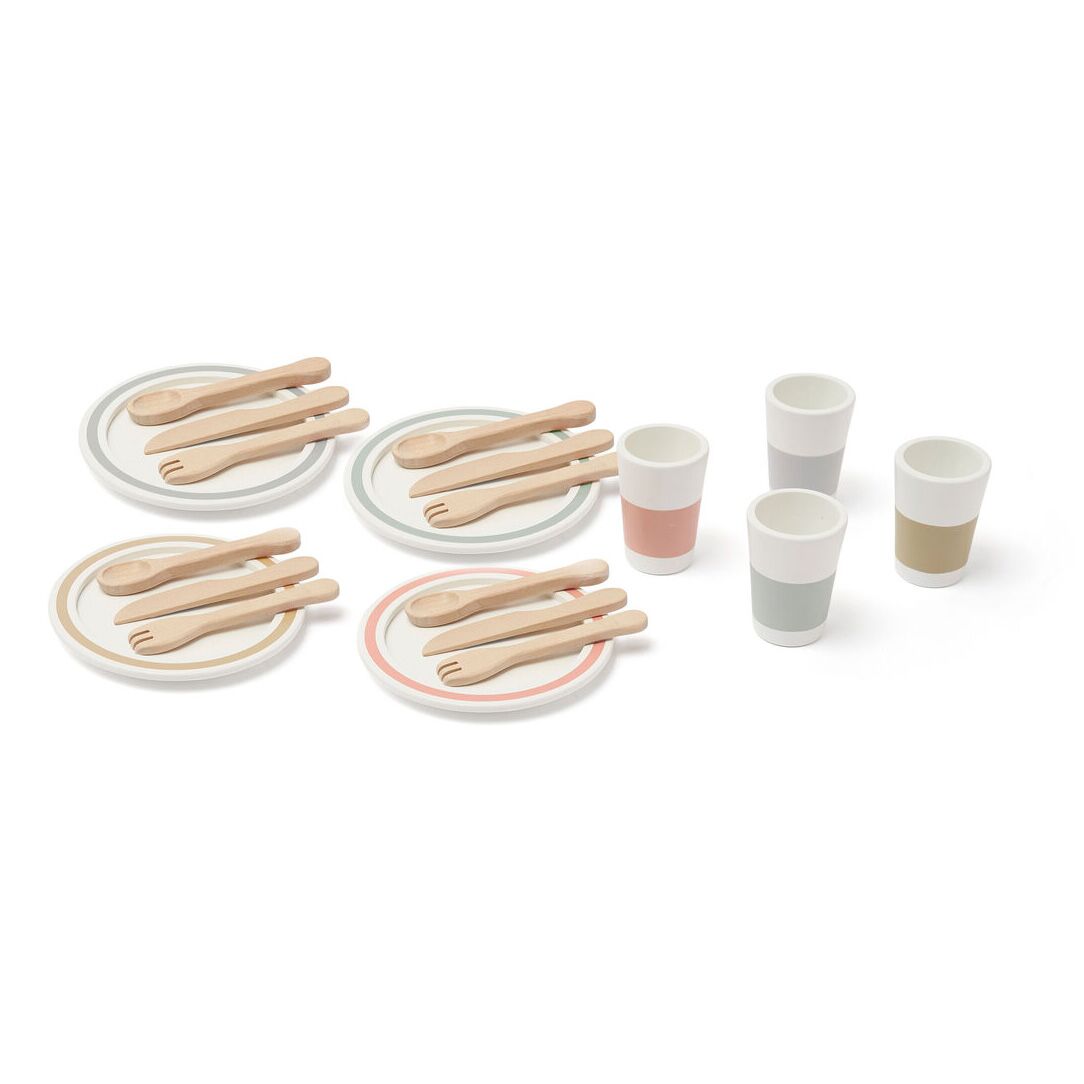 Kids Concept Geschirr-Set Bistro aus Holz, 20-teilig – Bild 5