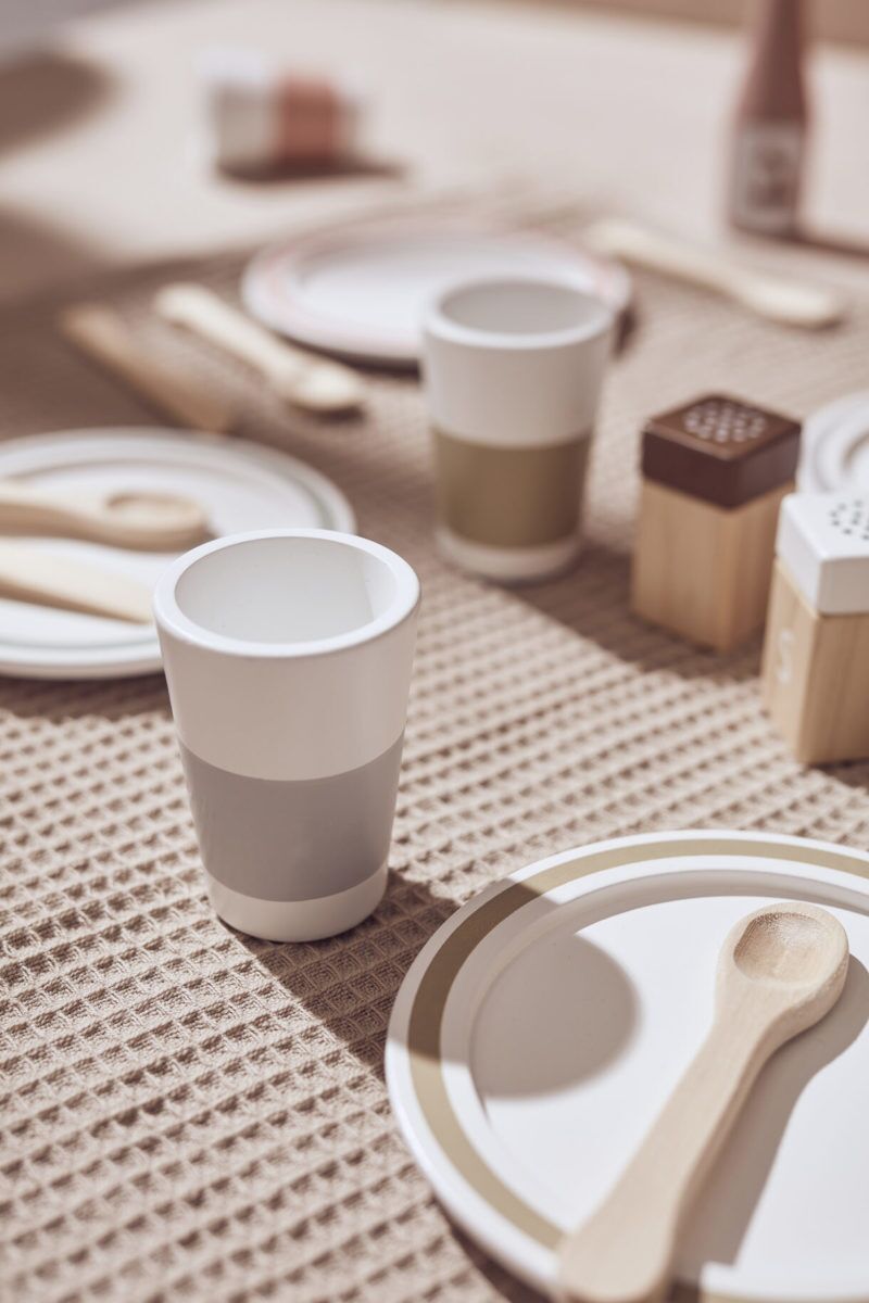 Kids Concept Geschirr-Set Bistro aus Holz, 20-teilig – Bild 4
