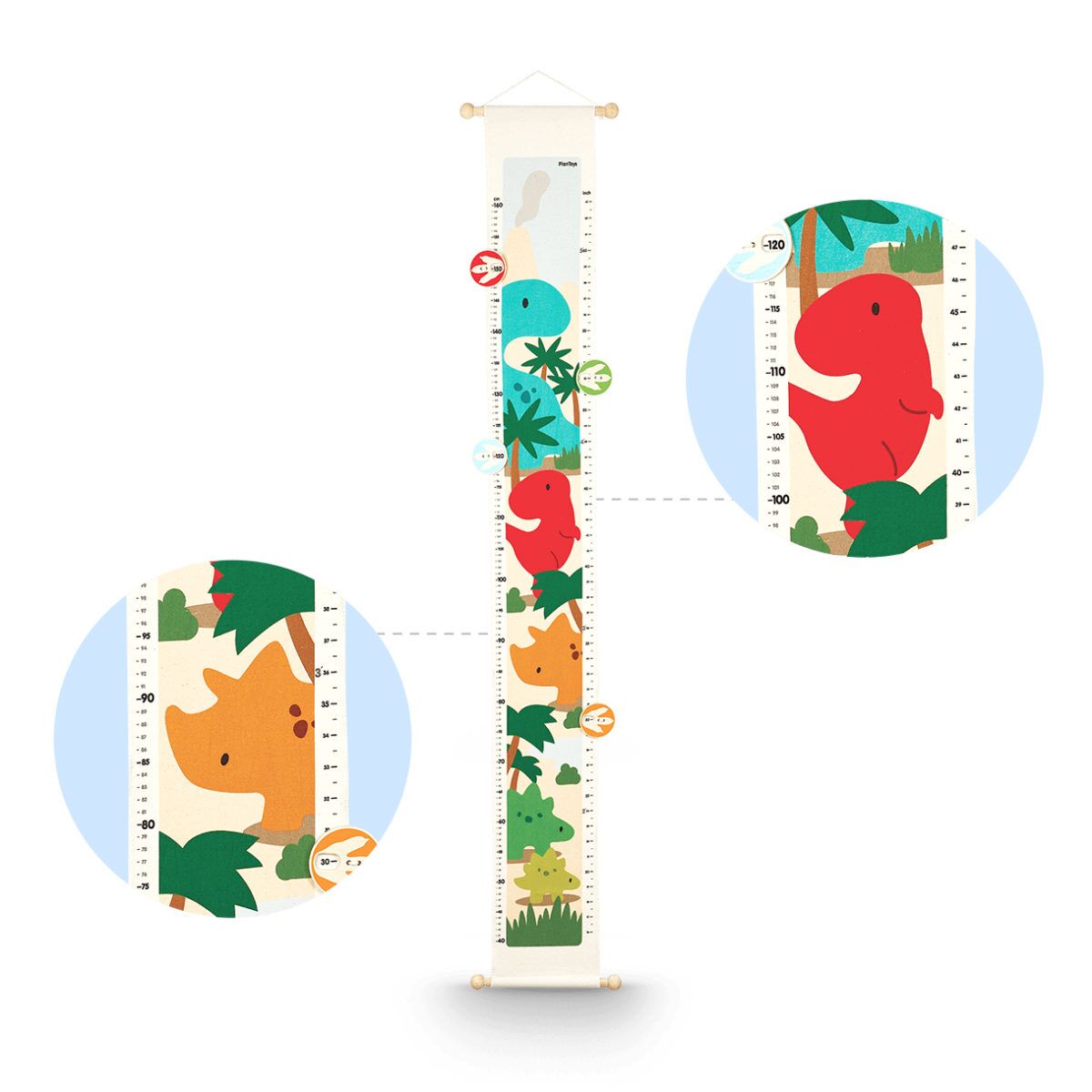 PlanToys Längenmaßstab Dino