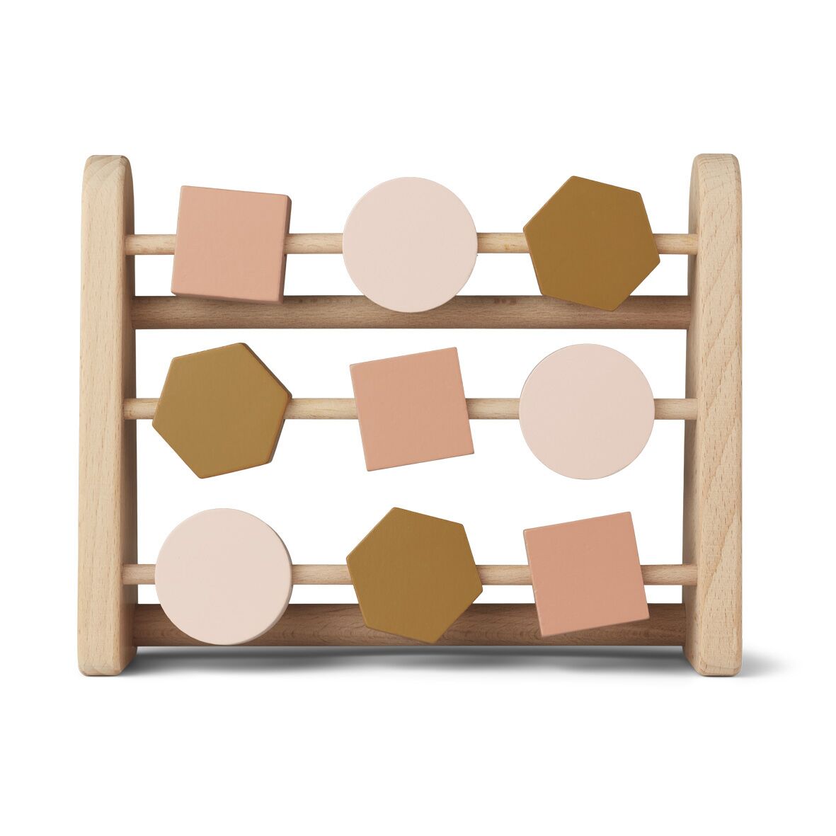 Liewood Astrid Abakus „Geometric rose multi mix“, Buchenholz