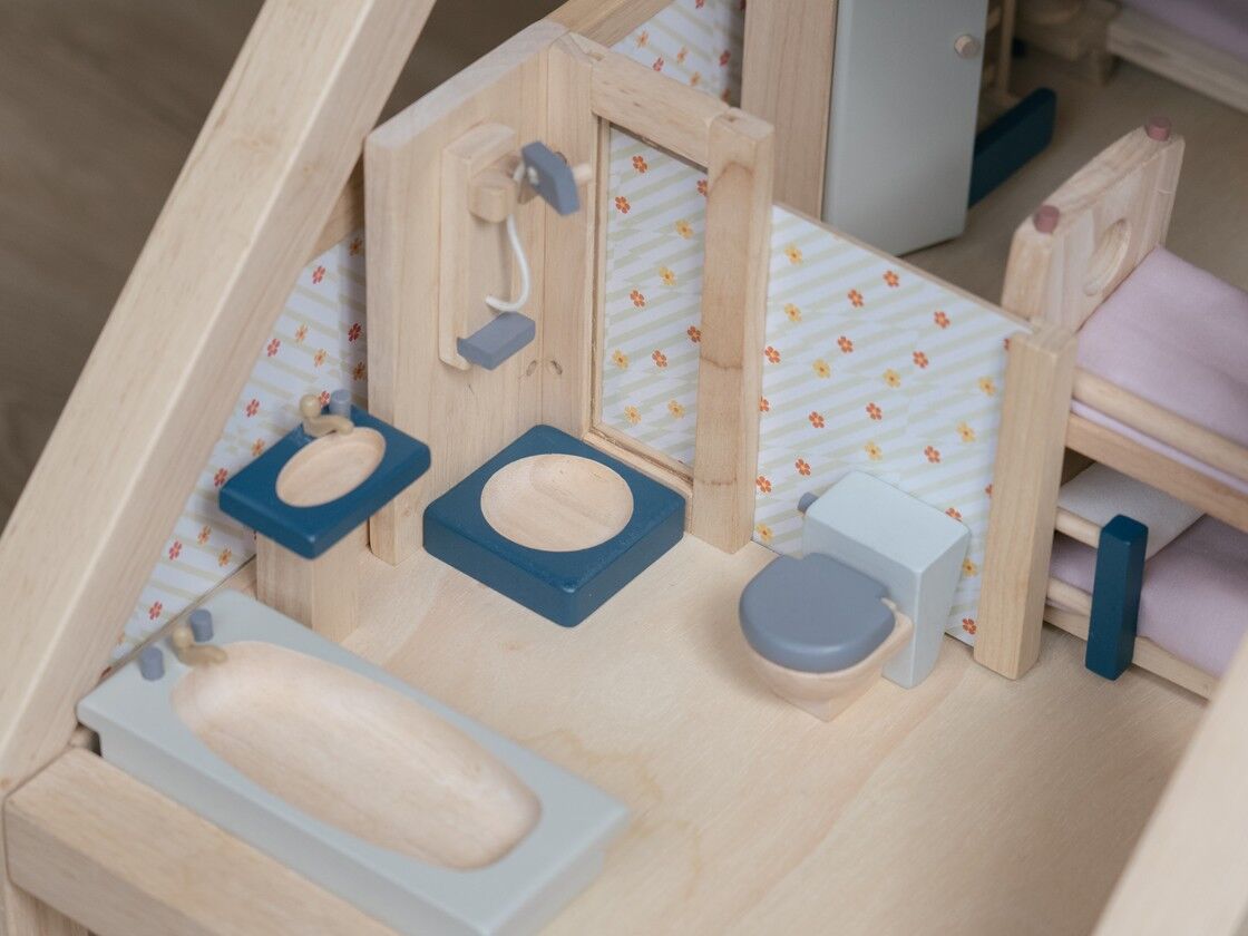 PlanToys Badezimmer „Orchard“ Puppenhausmöbel-Set 04