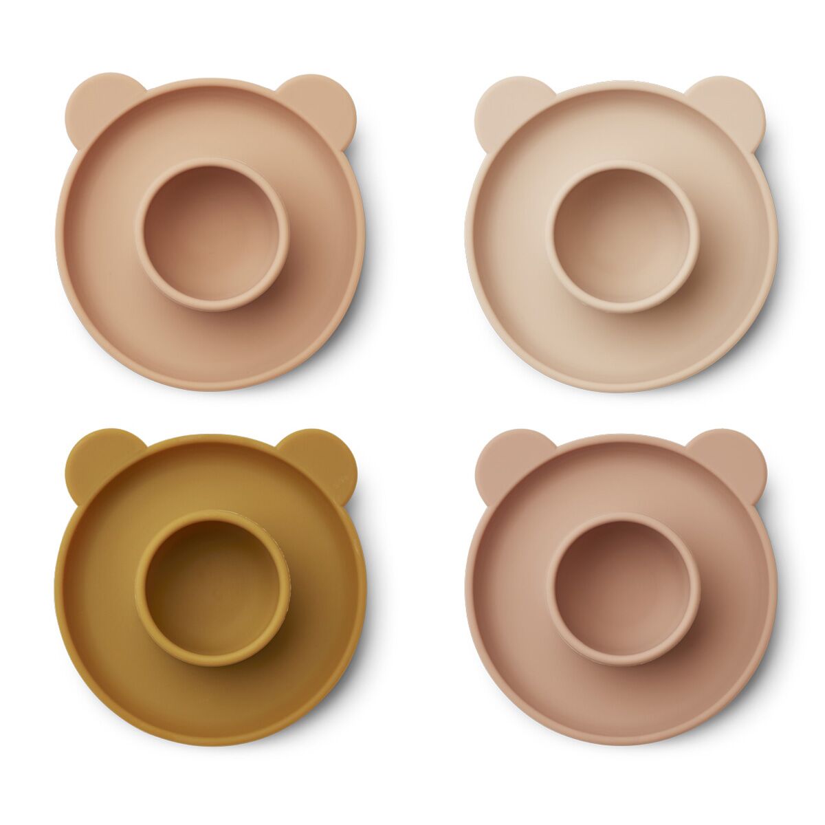 Liewood Janus Silikon Eierbecher-Set „Mr Bear rose multi mix“, 4-teilig 01