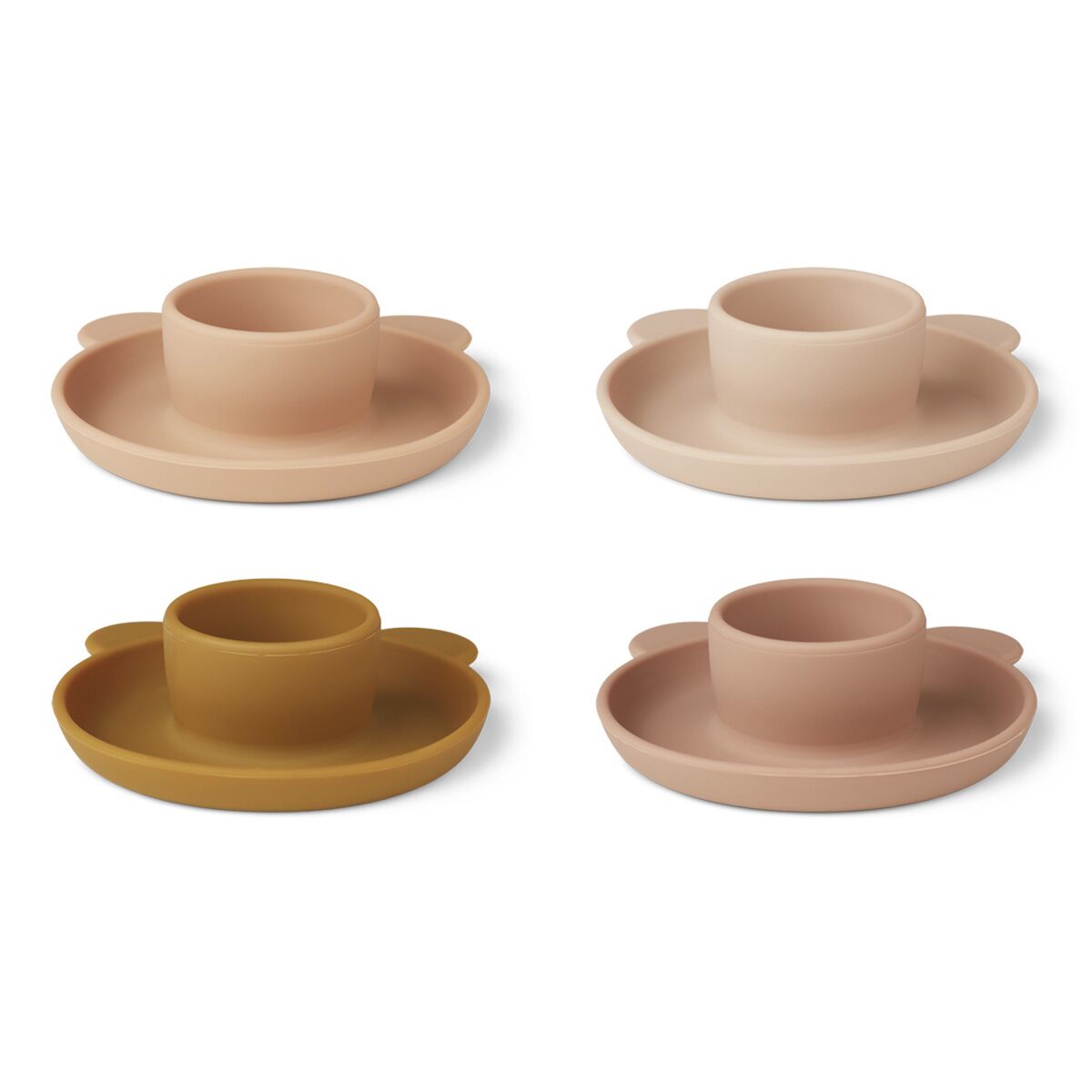 Liewood Janus Silikon Eierbecher-Set „Mr Bear rose multi mix“, 4-teilig 02