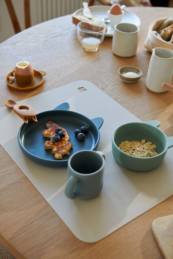 Liewood Vivi Silikon Geschirr-Set „Elephant / Creme de la creme“, 4er-Set – Bild 7